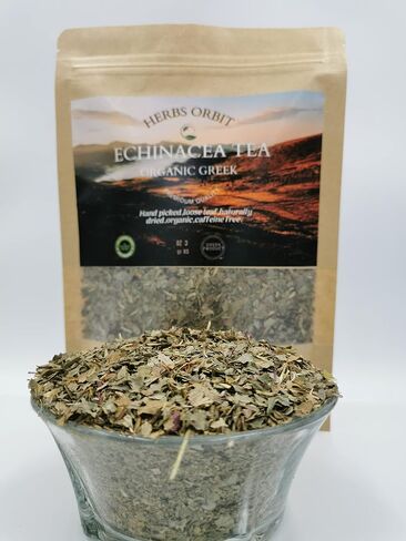 Echinacea Tea Organic Loose Leaf Echinacea Flowers Dried Organic Boosting Herbal Infusion for Kids and Adults Greek Herbs 3 oz in Saudi Arabia