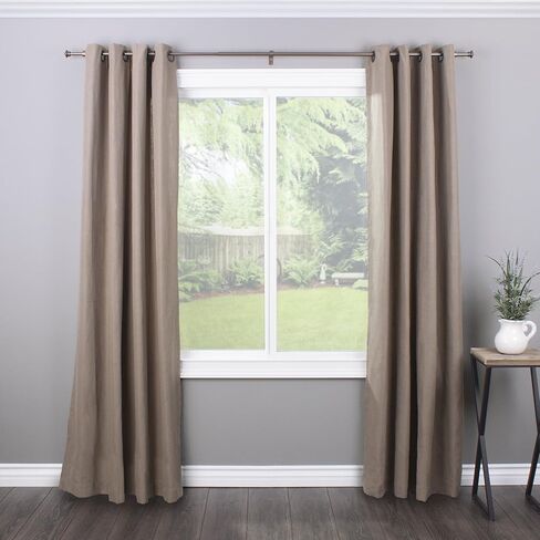 Decopolitan Cap Single Telescoping Drapery Rod Set, برونزي, 18-36-Inch in Kuwait