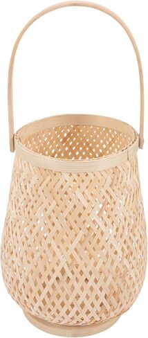 Angoily 3pcs Bamboo lamp Home Accents Decor astetic Room Decor Table Decorations Decorative Table lamp Small Lamps Bamboo Candle Lantern Decorative Candle Holders for Home Decor Household in Saudi Arabia