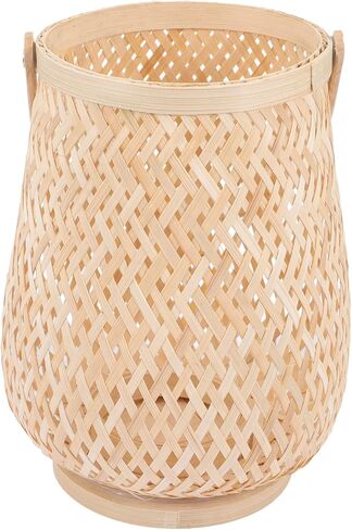 Angoily 3pcs Bamboo lamp Home Accents Decor astetic Room Decor Table Decorations Decorative Table lamp Small Lamps Bamboo Candle Lantern Decorative Candle Holders for Home Decor Household in Saudi Arabia