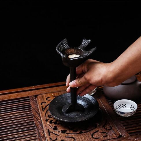 THE WUJII Rustic Bird Iron Candle Holder, Black Metal Candlestick Holder for Table Decor, Tea Lights and Taper Candle Holders in Saudi Arabia