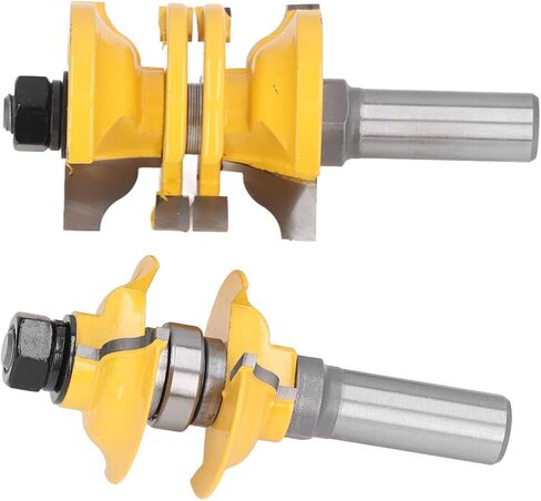 Entry Door Router Bit, Longer Service Life Adjustable Cabinet Routers Bits 2Pcs/Set Sharper Cutting for Plywood in Saudi Arabia
