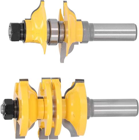 Entry Door Router Bit, Longer Service Life Adjustable Cabinet Routers Bits 2Pcs/Set Sharper Cutting for Plywood in Saudi Arabia