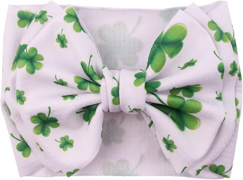 DDNFO St Patricks Day Green Baby Bow أغطية الرأس إكسسوارات البنات. (F87) (النوع A) in Kuwait