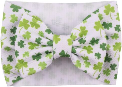 DDNFO St Patricks Day Green Baby Bow أغطية الرأس إكسسوارات البنات. (F87) (النوع A) in Kuwait