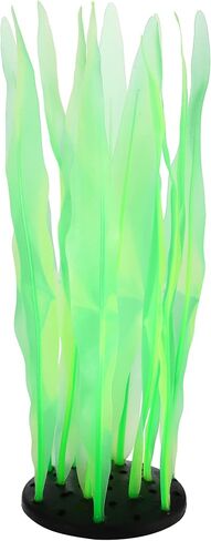 VOCOSTE Soft Silicone Glowing Aquatic Artificial Seaweed, Fluorescence Aquarium Kelp for Fish Tank Decoration, Pink in Saudi Arabia