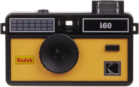 Kodak i60 Reusable 35mm Film Camera - Retro Style, Focus Free, Built in Flash, Press and Pop-up Flash (Yellow) in Saudi Arabia