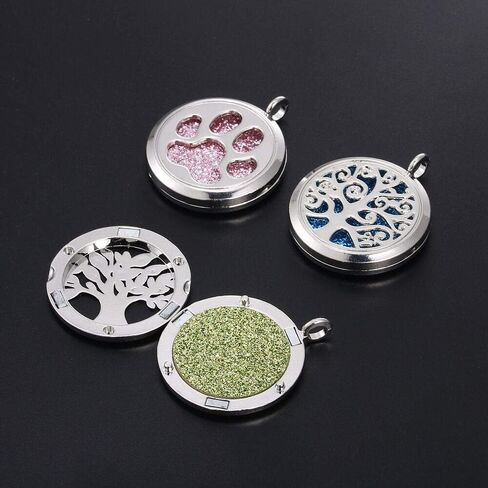 Vie Jeune 5pcs Mixed Pearl Cage Floating Pendant Aroma Diffuser Charms Stainless Steel Tone Perfume Essential Oil Diffuser Necklace Pendant Locket Jewelry in Kuwait