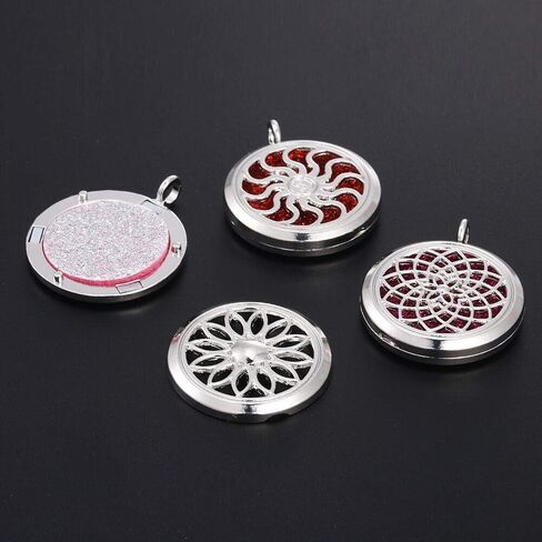 Vie Jeune 5pcs Mixed Pearl Cage Floating Pendant Aroma Diffuser Charms Stainless Steel Tone Perfume Essential Oil Diffuser Necklace Pendant Locket Jewelry in Kuwait