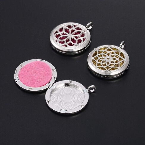Vie Jeune 5pcs Mixed Pearl Cage Floating Pendant Aroma Diffuser Charms Stainless Steel Tone Perfume Essential Oil Diffuser Necklace Pendant Locket Jewelry in Kuwait