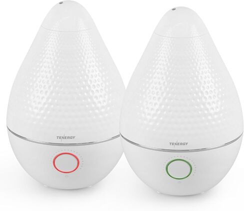 Tenergy Pluvi Ultrasonic Cool Mist Humidifier Advanced Mist Generator Essential Oil Diffuser, 360°Adjustable Mist Outlet, Auto-shut Off Easy to Clean, 2.5L Quiet Humidifier in Saudi Arabia