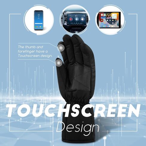 JEARLAKON Electric Heated Gloves Waterproof Touchscreen Hand Warmer Gloves for Motorcycle Skiing Hiking and Cycling Bike Gloves for Men and Women in Saudi Arabia