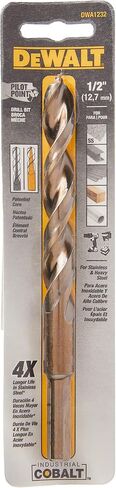 DEWALT Drill Bit, Pilot Point, Industrial Cobalt Alloy Steel, 1/2-Inch (DWA1232) in Saudi Arabia