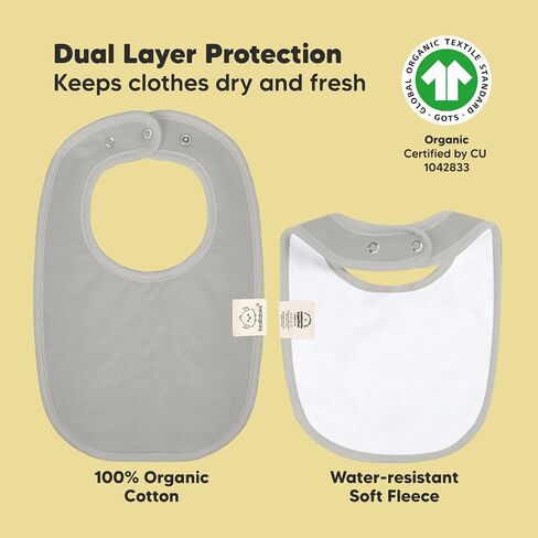 KeaBabies 8-Pack Organic Baby Bibs for Girls & Boys and 8-Pack Organic Baby Bandana Drool Bibs - Teething Baby Bibs for Boy, Girl - Stylish Unisex Bandana Bibs - Newborn Bibs for Baby Girl, Boy in Saudi Arabia
