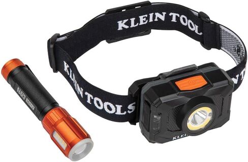 Klein Tools 56412 Rechargeable LED Flashlight with Worklight, 500 Lumens, USB Charging Cable, Pocket Clip, Battery Life Indicator, Magnetic in Kuwait