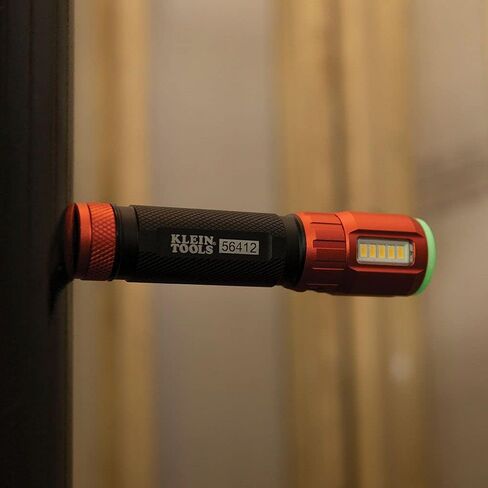 Klein Tools 56412 Rechargeable LED Flashlight with Worklight, 500 Lumens, USB Charging Cable, Pocket Clip, Battery Life Indicator, Magnetic in Kuwait