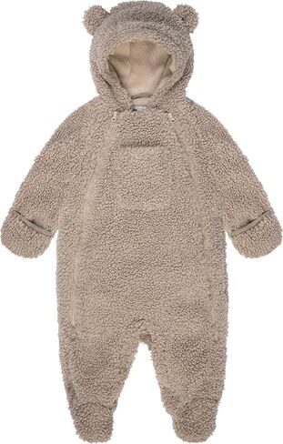 7AM Enfant Baby Jumpsuit Coat - 2 Central Zipper Teddy Jumpsuit for Baby, Water Repellent, Soft Cotton | Warm Baby Jumpsuit in Saudi Arabia