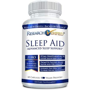 مساعد نوم تم التحقق منه من خلال الأبحاث - تنظيم دورة النوم بشكل طبيعي، واستعادة الهدوء والسكينة - ل-أورنيثين، وحشيشة الهر، والبابونج، والميلاتونين - 60 كبسولة نباتية in Kuwait