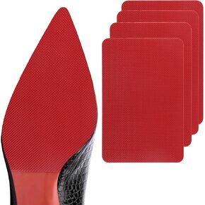 4 قطع من واقيات النعل الحمراء، مقابض أحذية في الجزء السفلي من الحذاء، وسادات مقابض أحذية مضادة للانزلاق ذاتية اللصق لحماية الجزء السفلي من الحذاء للكعب العالي من كريستيان لوبوتان (أحمر/ زوجان) in Kuwait