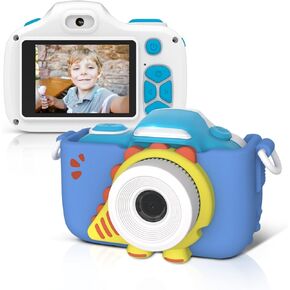 myFirst Camera 3 Mini Camera for Kids Christmas Birthday Gift for Boys Girls Adults Age 4-15 for Travel with Extra Selfie Lens 12MP HD Video Camera with Free Shockproof Case and Neck Lanyard (Pink)