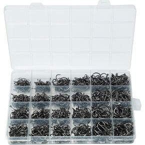 مجموعة خطافات صيد الاسماك في المياه العذبة/المالحة، مجموعة خطافات صيد السمك بالجملة من الستيل الكربوني عالي الكربون، خطاف صيد السمك في الهواء الطلق، لوازم فصول in Kuwait