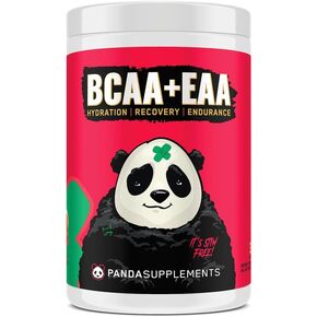 Panda Supps BCAA+EAA Intra-Wokout, Hydration, and Recovery Amino Supplement 2:1:1 Ratio (30 Servings) (Melon Crusher)