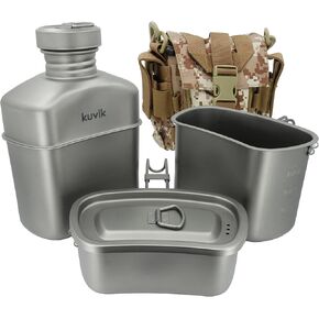 مجموعة فوضى المقصف من كوفيك تيتانيوم - خفيفة الوزن وصغيرة الحجم لحقائب الظهر والتخييم والبقاء على قيد الحياة in Kuwait