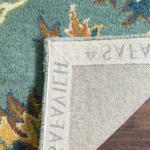 SAFAVIEH Heritage Collection Runner Rug - 2'3" x 6', Light Blue, Handmade Traditional Oriental Wool, Ideal for High Traffic Areas in Living Room, Bedroom (HG651A) in Saudi Arabia