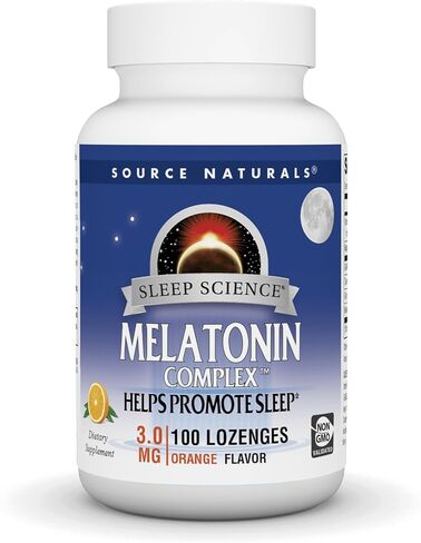 Source Naturals Melatonin Complex - 100 Orange Flavored Lozenges in Saudi Arabia