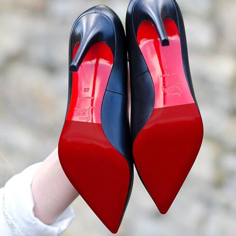 4 قطع من واقيات النعل الحمراء، مقابض أحذية في الجزء السفلي من الحذاء، وسادات مقابض أحذية مضادة للانزلاق ذاتية اللصق لحماية الجزء السفلي من الحذاء للكعب العالي من كريستيان لوبوتان (أحمر/ زوجان) in Kuwait