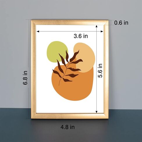 إطارات صور Annecy مقاس 4×6 مكونة من 4 قطع، إطار صور ريفي ذهبي مع زجاج حقيقي، للتركيب على الحائط وعرض الطاولة، مجموعة إطارات صور 4 × 6 مكونة من 4 مثالية لديكور المنزل وديكور المكتب in Kuwait