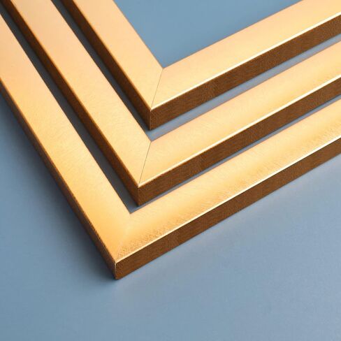 إطارات صور Annecy مقاس 4×6 مكونة من 4 قطع، إطار صور ريفي ذهبي مع زجاج حقيقي، للتركيب على الحائط وعرض الطاولة، مجموعة إطارات صور 4 × 6 مكونة من 4 مثالية لديكور المنزل وديكور المكتب in Kuwait