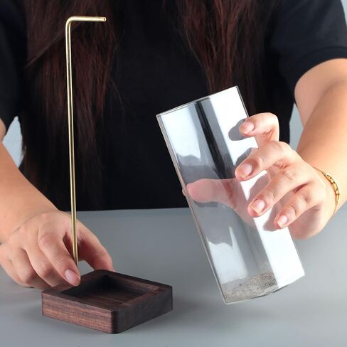 AEFTJI Incense Holder for Sticks [Anti-Ash Flying] with Easy Clean Glass Bottle No Mess Incense Burner in Kuwait