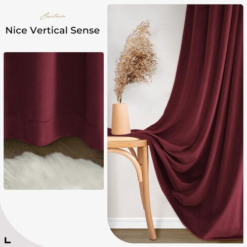 ستائر تعتيم مخملية خضراء من INOVADAY لغرفة النوم بطول 84 بوصة، مجموعة من لوحتين، علامة تبويب خلفية/جيب قضيب/حزام خطاف ستائر سوداء بطول 84 بوصة ستائر فاخرة طويلة لغرفة المعيشة - أخضر زيتوني، W50 X L84 in Kuwait