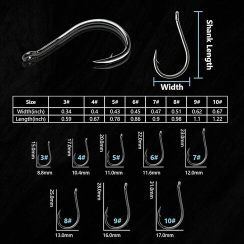مجموعة خطافات صيد الاسماك في المياه العذبة/المالحة، مجموعة خطافات صيد السمك بالجملة من الستيل الكربوني عالي الكربون، خطاف صيد السمك في الهواء الطلق، لوازم فصول in Kuwait