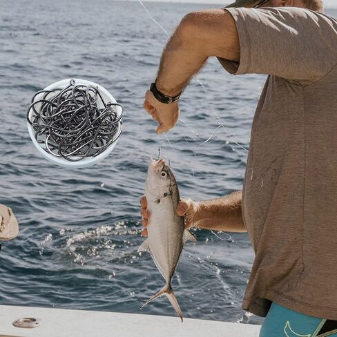 مجموعة خطافات صيد الاسماك في المياه العذبة/المالحة، مجموعة خطافات صيد السمك بالجملة من الستيل الكربوني عالي الكربون، خطاف صيد السمك في الهواء الطلق، لوازم فصول in Kuwait