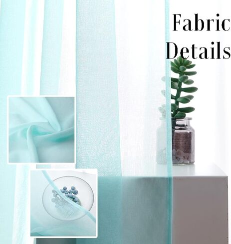 TOAVA DECO عيد الميلاد النعناع الأخضر ستائر شبه شفافة 84 بوصة طويلة فو الكتان النعناع الأخضر شير جيب قضيب لغرفة النوم غرفة المعيشة الفتيات غرفة الأطفال 2 لوحات عيد الميلاد 52x84 in Saudi Arabia