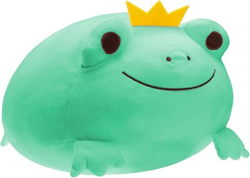 Ditucu Cute Frog Plush Pillow Super Soft Squishy Stuffed Animal Kawaii Plushie Crown Frogs Decoration Gifts for Kids Green 14 inch in Kuwait