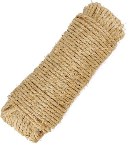 Sisal Rope for Cat Scratcher, Pettom Cat Scratching Post Replacement Natural Hemp Rope Sisal Replacement Rope for Cat Tree 1/4 inch Diameter 164FT in Kuwait