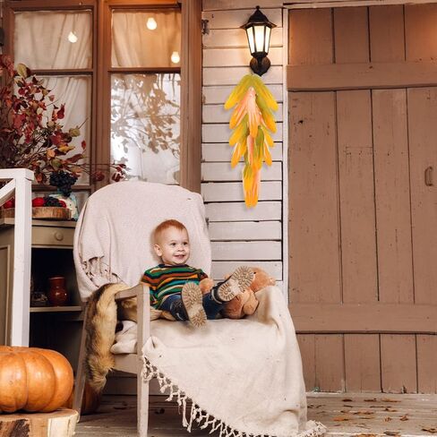 VIOCIWUO Artificial Corn 6Pcs, Fake Fruit Silmulate Vegetable Corn Prop Lifelike Home Decoration Photography Props(Green & White) in Kuwait