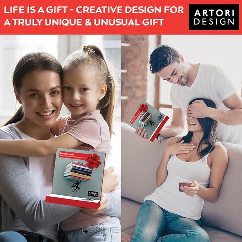 Artori Design Floating Bookshelf for Kids, Invisible Metal Book Shelf, Wall Decore Bookshelf for Book Lovers (Superhero) in Saudi Arabia