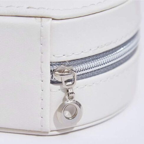 NuAngela Jewelry Box Small Travel Jewelry Bags Organizer,PU Leather Storage Display Case,Portable Jewelry Holder for Women’s Necklace Earring Rings Accessories (Three-Layer, Champagne) in Kuwait