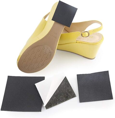 Healifty Womens Black Sandals Silent Shoes Stickers Non-Slip Shoes Pads L 4 Pairs Women's Heeled Sandals in Saudi Arabia