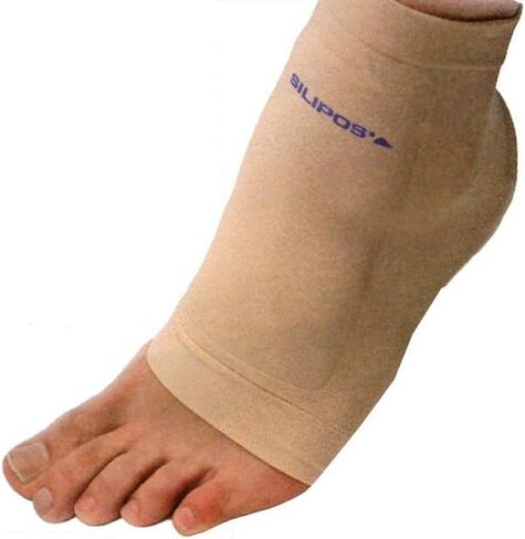 Silipos 1772 Boot Bumper – Beige, Large/X-Large, Ankle Compression Sleeve with Mineral Oil Gel Pads. Foot Care Products in Saudi Arabia