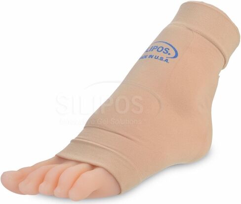 Silipos 1772 Boot Bumper – Beige, Large/X-Large, Ankle Compression Sleeve with Mineral Oil Gel Pads. Foot Care Products in Saudi Arabia