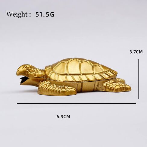 Creative Desktop Golden Turtle Butane Lighter - Cool Portable Gas Lighter With Adjustable Soft Flame, Refillable for Outdoor Indoor Use - Men's Boyfriend Gift in Saudi Arabia