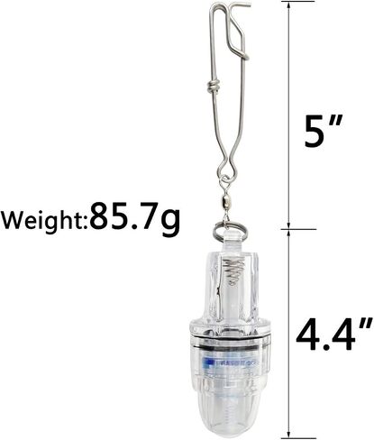 JSHANMEI Fishing Light Deep Drop Light Underwater Fish Attracting Lures Lamp with Longline Clip 2,100 ft in Saudi Arabia