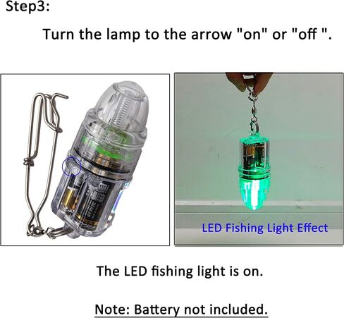 JSHANMEI Fishing Light Deep Drop Light Underwater Fish Attracting Lures Lamp with Longline Clip 2,100 ft in Saudi Arabia