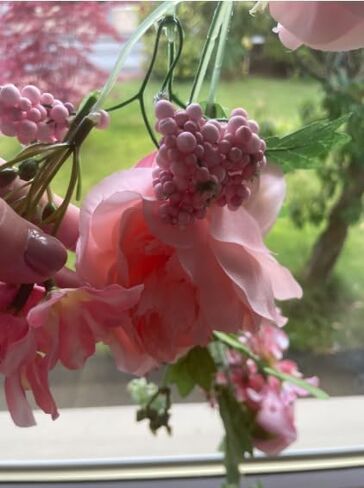 OrgMemory Peony Flower Garland, Rose Flower Swag, 6' Wedding Arch Flowers for Wedding Decor Home Table Runner Mantle Party Decor (Champagne Peony Garland) in Saudi Arabia
