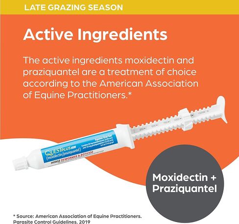 Quest Plus (moxidectin/praziquantel) Gel Dewormer for Horses, 0.5 oz in Saudi Arabia